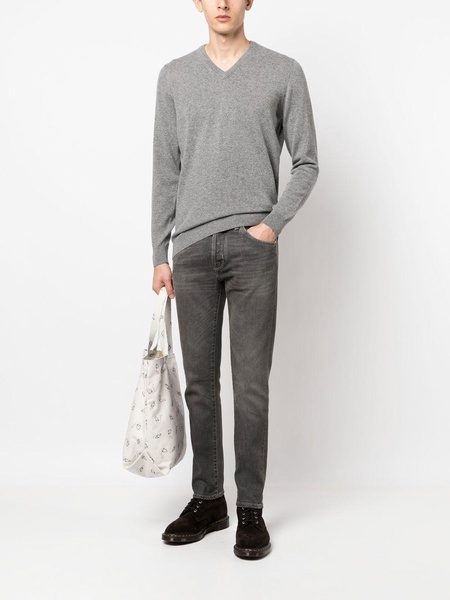 V-neck wool jumper