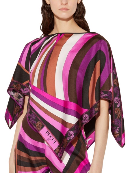 Iride Struzzo-print kaftan top