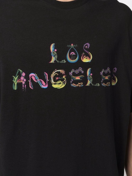 Los Angeles brush-art print T-shirt