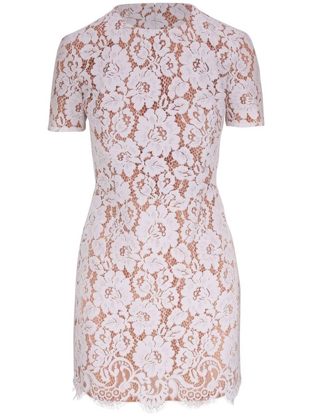 floral lace mini dress