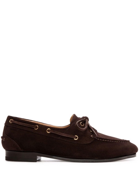 Plume leather loafers