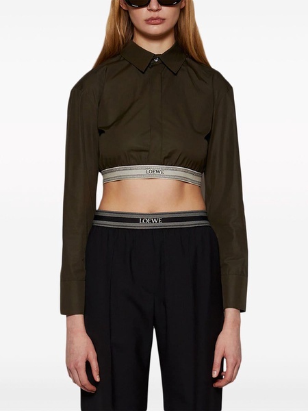 long-sleeve cropped shirt 