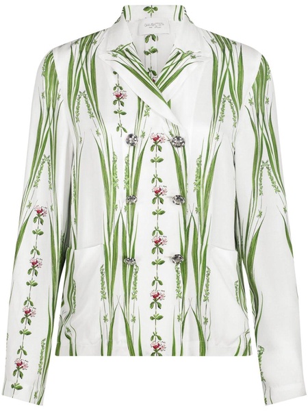 Jardin du Cap floral-print twill blouse