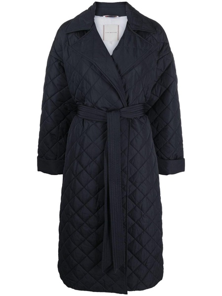 Sorona quilted belted coat