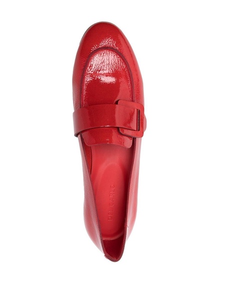 patent-finish calf-leather loafers