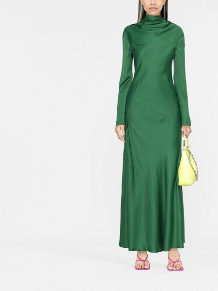 cowl neck full-length dress