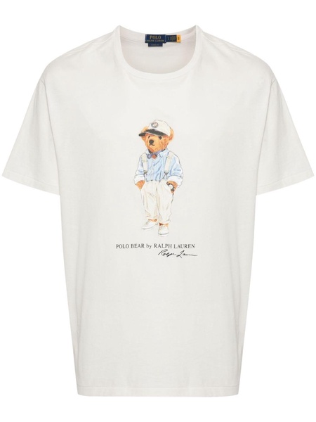 Polo Bear-print cotton T-shirt