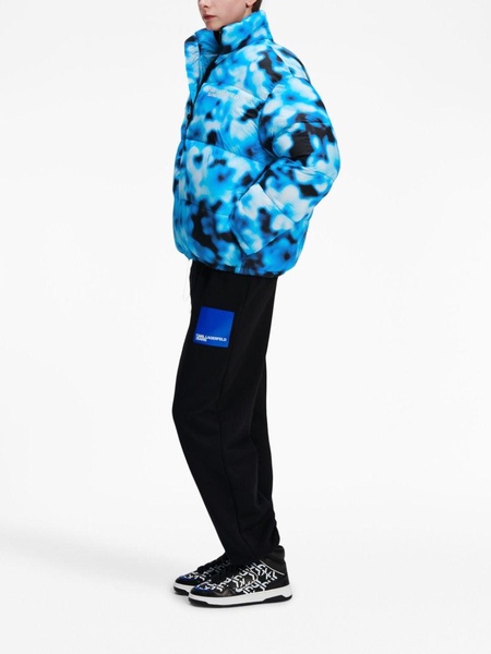 logo-print puffer jacket