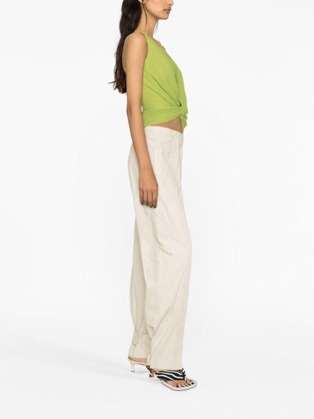 Cocosolo straight-leg cotton trousers