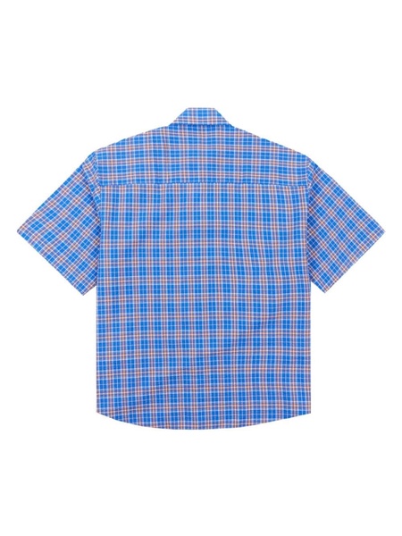 Wrap checked shirt