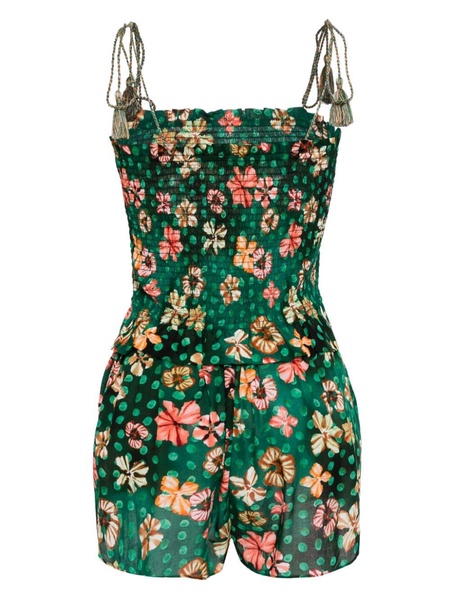 Adalia floral-print playsuit