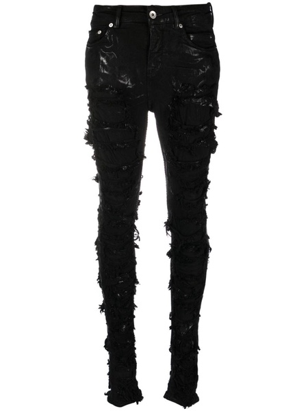 Detroit high-rise ripped skinny jeans