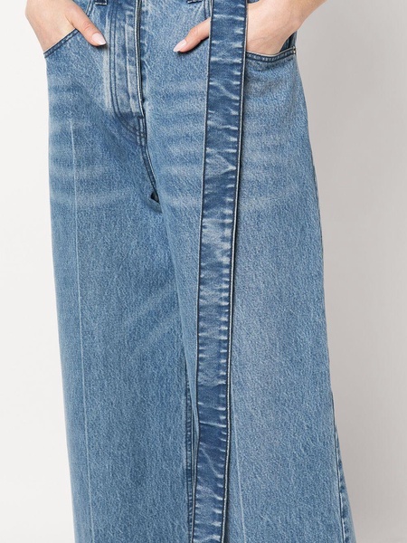 high-waisted wide leg jeans