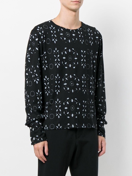 broderie anglaise print sweatshirt