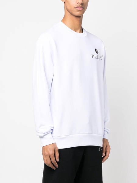 logo-plaque long-sleeved sweatshirt