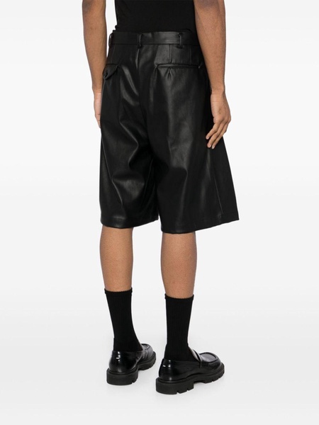 pleated bermuda shorts