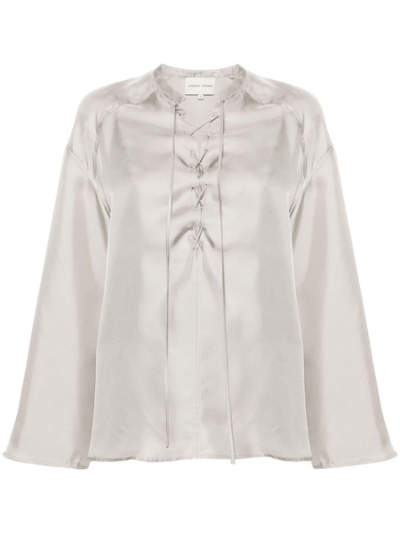 Zamia faille silk blouse