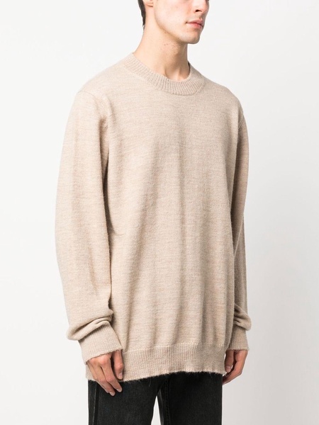 crew-neck alpaca-blend jumper