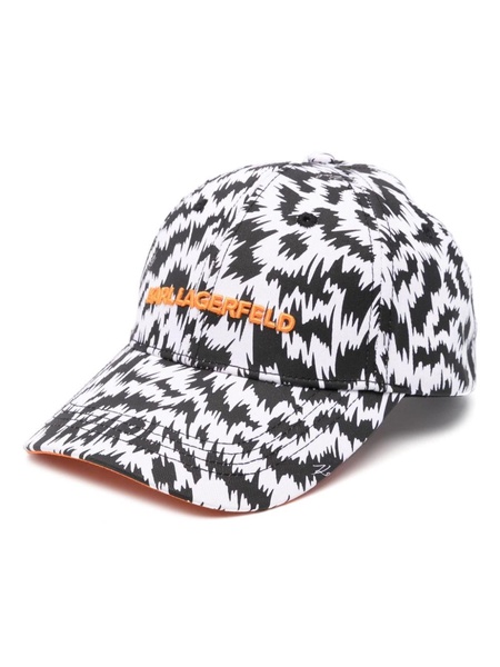 K/Zebra logo-embroidered cap