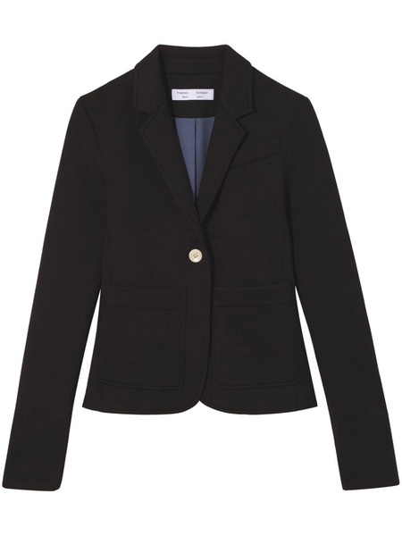 single-breasted jersey blazer