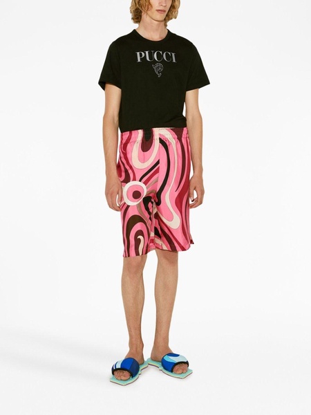 abstract-print Bermuda shorts 