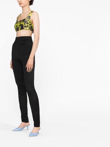 high-waisted skinny trousers