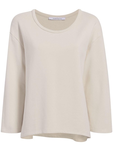 scoop-neck jersey top