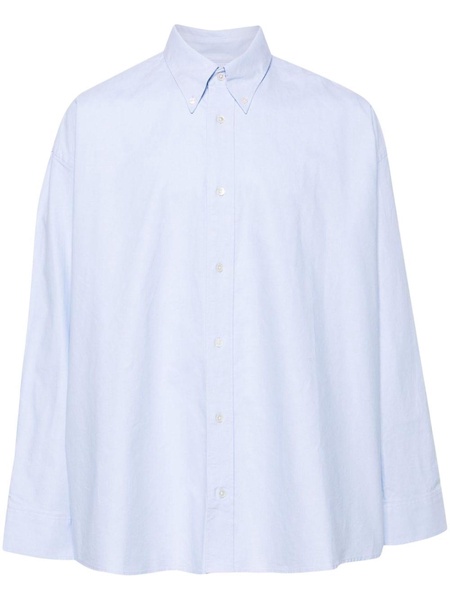 button-down collar cotton shirt