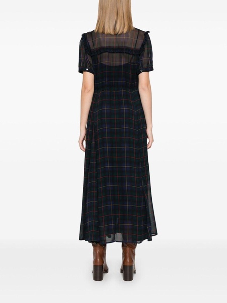 plaid maxi dress