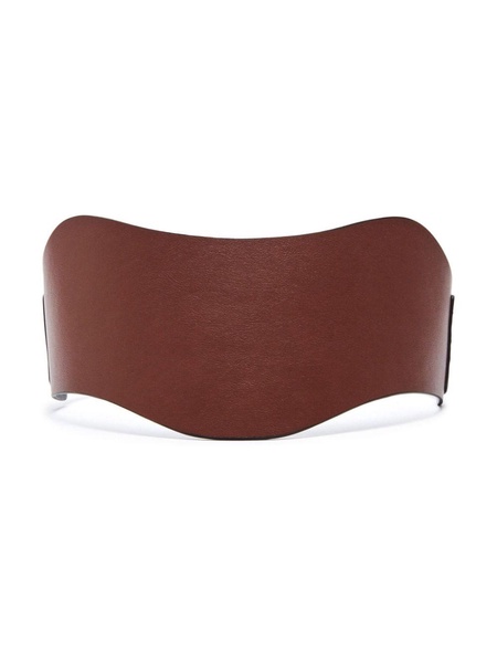 reversible leather corset belt