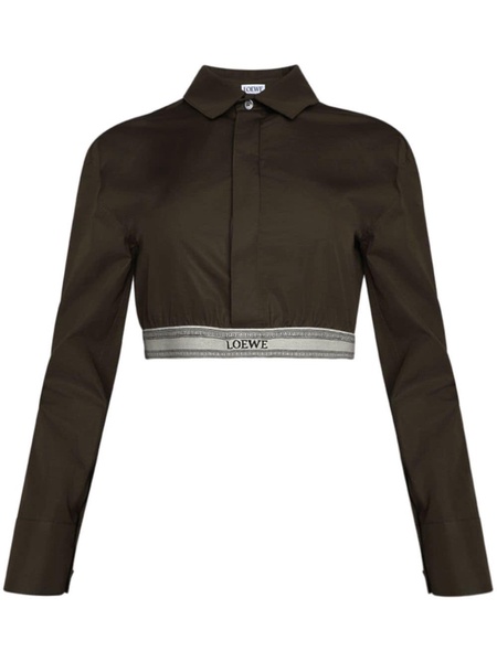 long-sleeve cropped shirt 