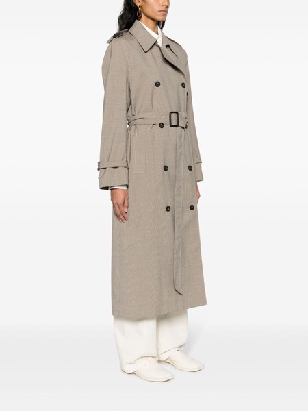 houndstooth trench coat