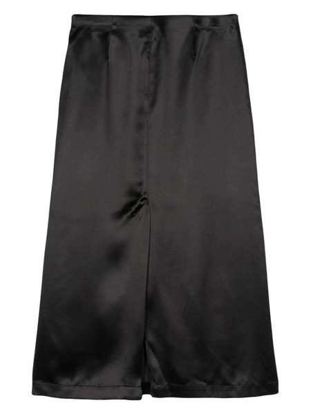 satin midi skirt