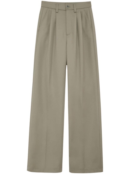 Carrie pleat-detail wool trousers 