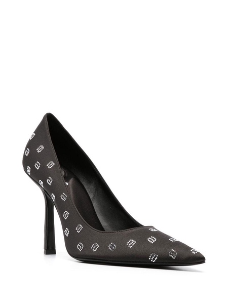 monogram-embellished pumps