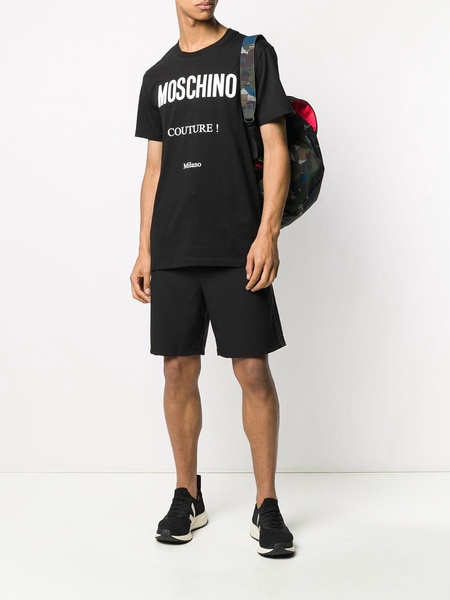 Moschino Logo Printed Crewneck T-Shirt