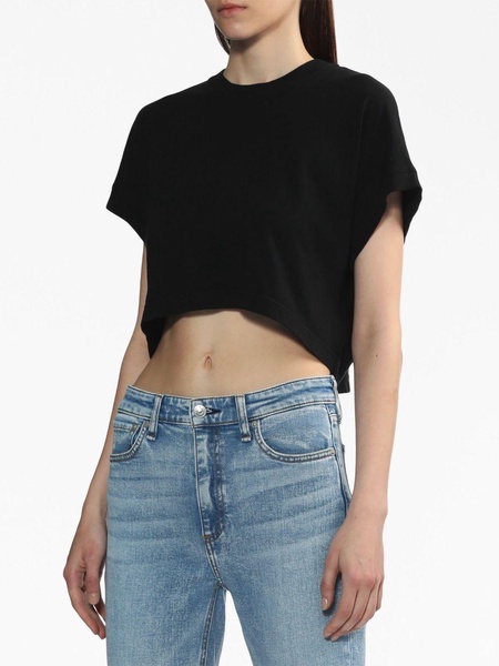 cropped cotton T-shirt