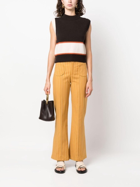 Yoshitomo stripe-print trousers