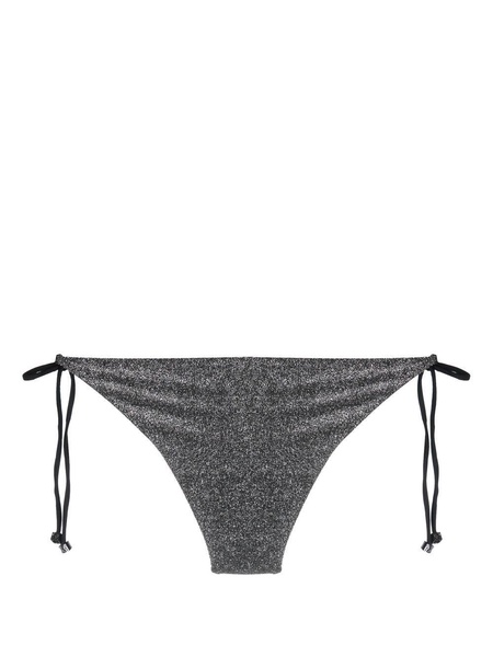 Ikon lurex tie-fastening bikini bottoms