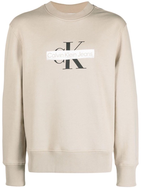 logo-print cotton blend sweatshirt 