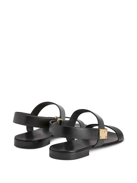 Shaun logo-plaque sandals