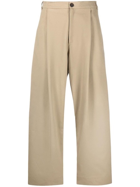 wide-leg high-waisted trousers