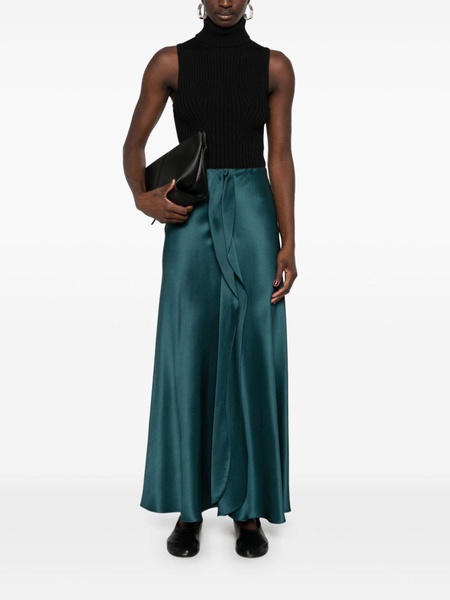 draped-detail maxi skirt