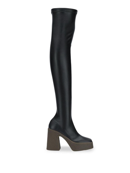 platform thigh-high boots