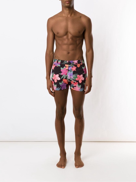 print Hibiscus shorts