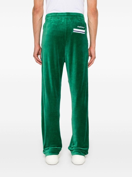 velour track pants