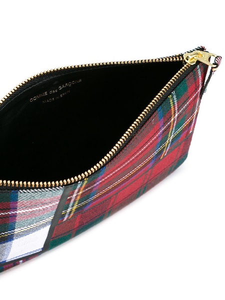 tartan patchwork clutch