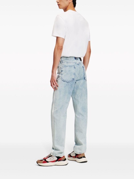 logo-tape straight-leg jeans