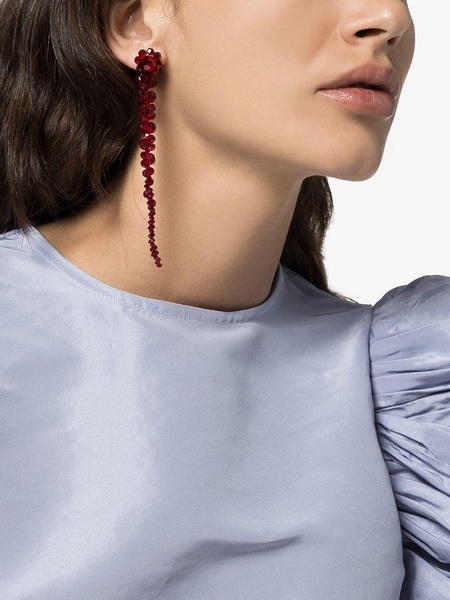 crystal-embellished drop earrings