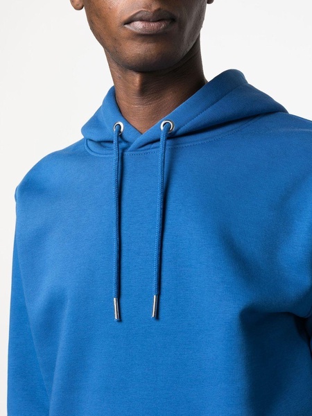 drawstring organic-cotton hoodie